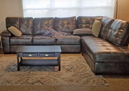 Leather couch